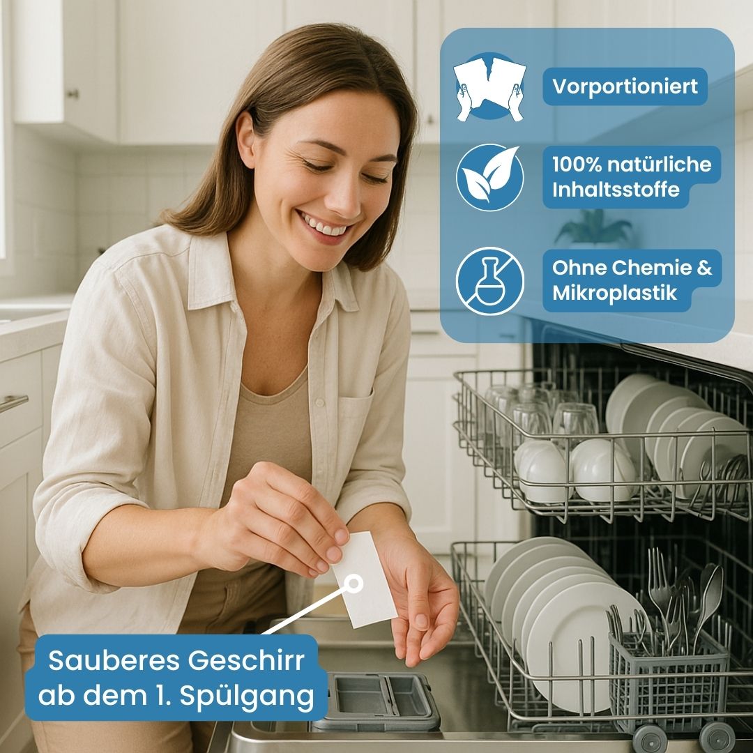 Natürliche All-in-One Spülmaschinen Blätter