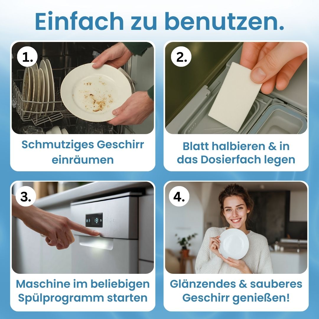 Natürliche All-in-One Spülmaschinen Blätter