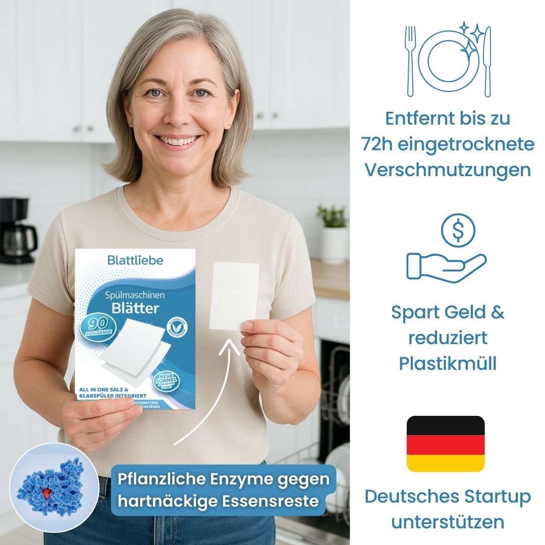 Natürliche All-in-One Spülmaschinen Blätter