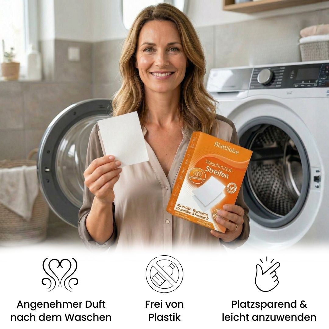 Pflanzliche Waschmittel-Streifen