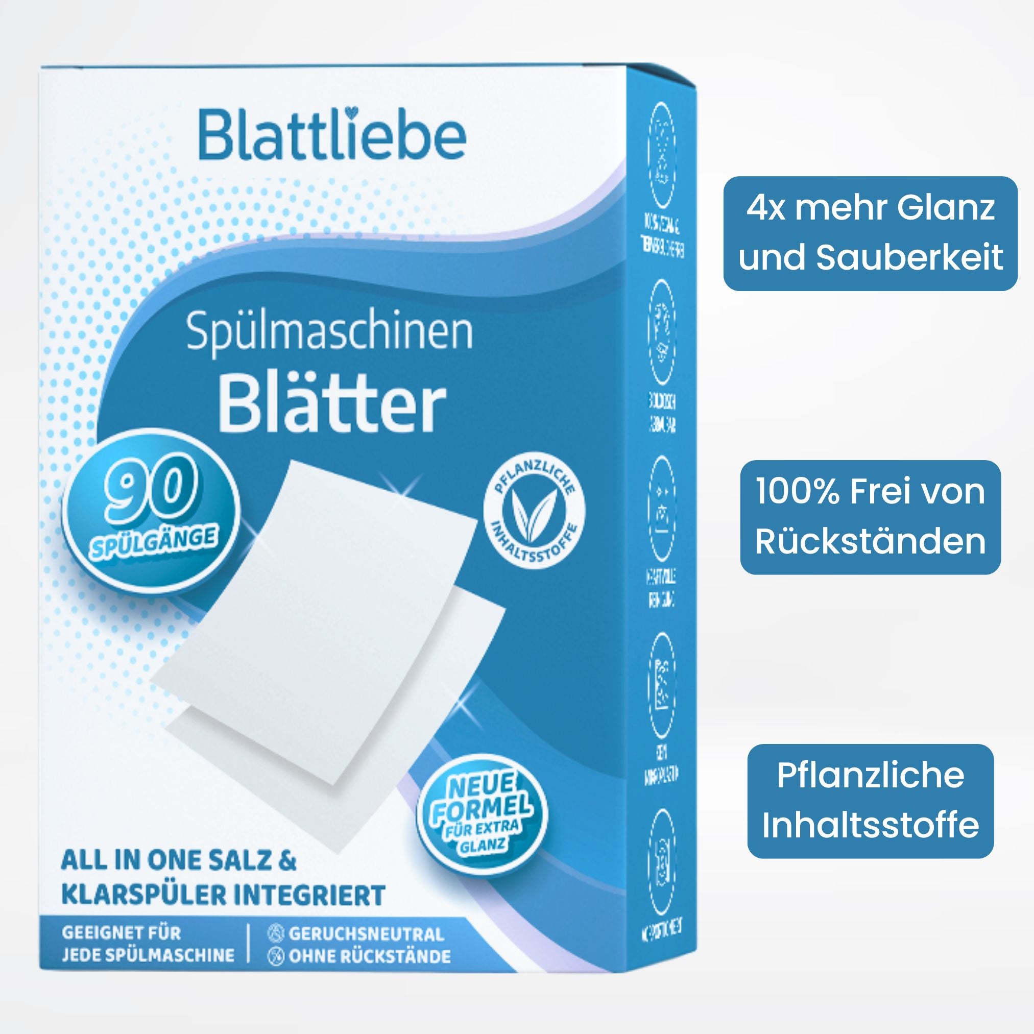 Natürliche All-in-One Spülmaschinen Blätter