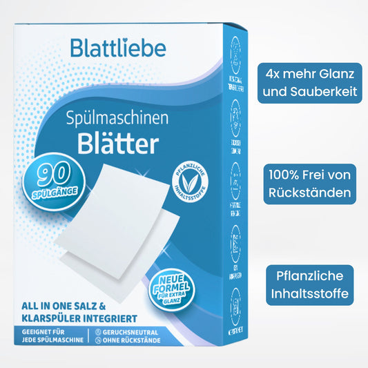 Natürliche All-in-One Spülmaschinen Blätter